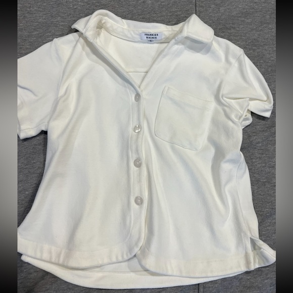 Frankies Bikinis SET: Coco terry button up and coco terry shorts - Picture 11 of 14